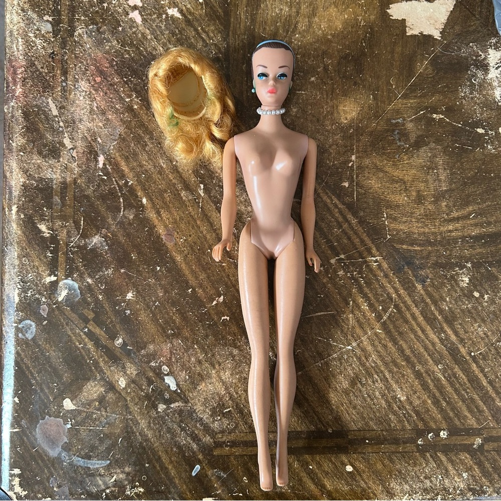 Vintage Doll with Blonde Wig